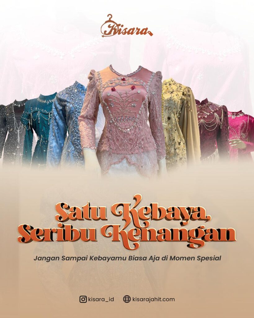 Kebaya wisuda elegan hasil jahitan Kisara Butik Jahit Bandar Lampung