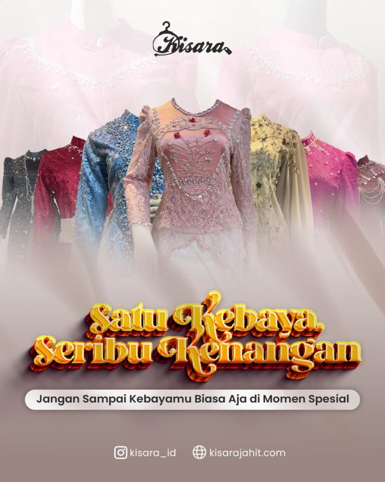 Kebaya wisuda elegan hasil jahitan Kisara Butik Jahit Bandar Lampung